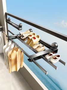TIANDIYU | Extendable Foldable Invisible Shoe Drying Rack and Storage Shelf