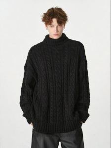 FORNINES | Flip-up Turtleneck Warm Sweater