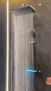 TISAS 2024 Sleek Chrome-Plated Dual-Mode Shower System with Intelligent LED & Digital Display