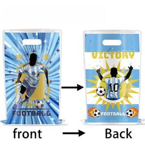 Hasbro | 10/20/30Pcs Football Party Candy Gift Bags Birthday Soccer Hand Bags Happy Birthday Party Decorations  Kids Boy Favors Gifts