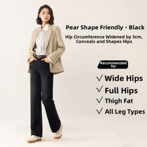 HIPPIE MISS | Elastic Slim Narrow Straight Leg Trousers