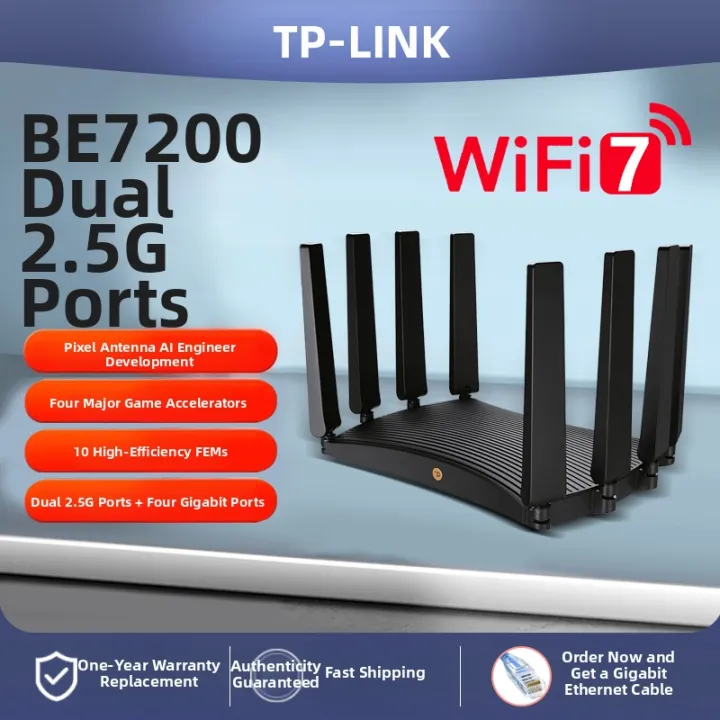 TP-Link | Dual-Band Ultra-Gigabit WiFi7 Stable Smart Router