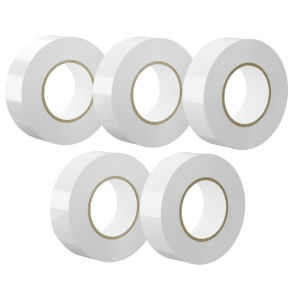 5 ม้วน 33 ฟุตเทปไฟฟ้าสารหน่วงไฟกันน้ำกาวทนทานแรงดันไฟฟ้าระดับ 600V สำหรับสายไฟวงจรไฟฟ้าภายในบ้าน