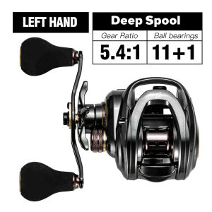 SOLOLKING HIAW200 Baitcasting Reel for Squid Webfooted Octopus Sea Fishing Reel 5.4/7.2 Gear Ratio 9.5KG Max Drag Baitcaster