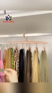WESHOP8888 12 Hooks Hanger Storage Space Saving Clothes Bra Non-Slip Multi-Functional Hanger