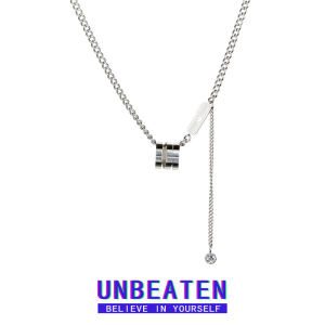 Dây Chuyền Bằng Thép Titan Unbeaten Không Phai Màu Cho Nam Và Nữ Dây Chuyền Xương Đòn Nhỏ Dây Chuyền Áo Len Sang Trọng Nhẹ Phụ Kiện