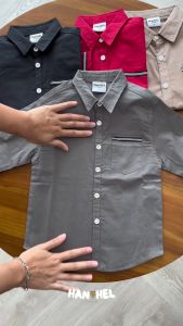 Kemeja Anak Laki laki cowok premium tangan panjang branded 2 - 8 tahun Model BEN by HANHEL