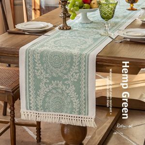 Nordic Style Table Flag Luxury Premium Feeling Dining Table Mat Coffee Table Cloth TV Cabinet Long Towel Tea Ceremony Cover Cloth Vintage