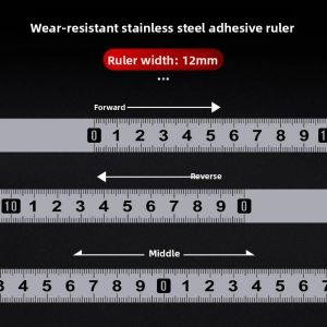 Defasilk | High Precision Mechanical Table Saw Self-Adhesive Ruler Tape Measure Tool Soft