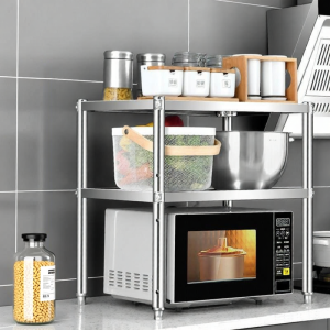 TONGGUMO | Kitchen Stainless Steel Double Layer Microwave and Oven Storage Rack