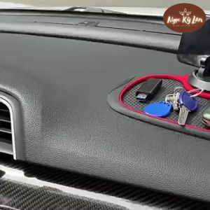 Thảm chống trượt kèm Giá Đỡ Điện Thoại & Bảng số điện thoại trên Xe Hơi ô tô {3 in 1}