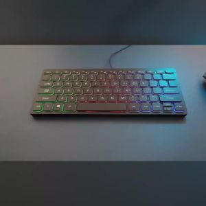 APAYADO | APAYADO Thin Portable Membrane Keyboard Silent Click Laptop Style Full Size USB Wired For Computer Notebook Office Use