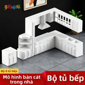 DUOCAIHANI | Mô Hình Tủ Bếp DIY Cần Lắp Ráp