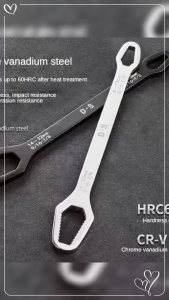 8-22mm Universal Torx Wrench Self-tightening Adjustable Wrench Board Double-head Torx Spanner Tools