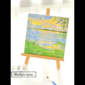 DIY Digital Oil Paint by Numbers for Adults Beginner Decompression Hand-painted Coloring Acrylic Watercolor Paint by Number for Childrens Gift Home Decor