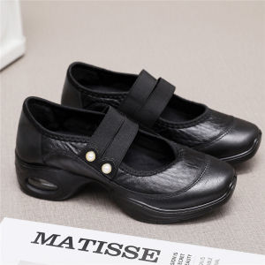 Spring 2023 New Single-Layer Shoes Mom Shoes Shoes for Square Dance Slip-on Soft Bottom Sports Air Cushion Old Beijing Cloth Shoes