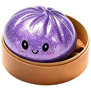 Realistic Giant Dumpling Squeeze Toy with Bamboo Steamer Stress Relief Toy for Adults and Students Gift