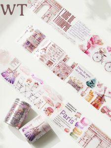 Original WT Travel Scenic Tape London New York Paris Paper PET Die-Cut Tapestry Adhesive Tape for Journaling Business Supplies
