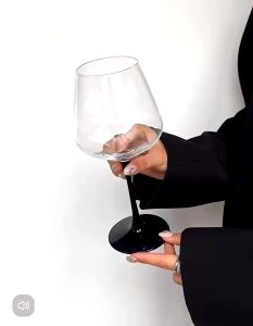 แก้วไวน์ แก้วไวน์แดง ถ้วยวินเทจยุโรป แก้วเบอร์กันดีทําด้วยมือ แก้วไวน์แดงคริสตัล 460ml 590ml