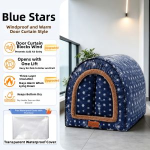 New Pet | All-Season Indoor Washable Insulated Half-Enclosed Dog House