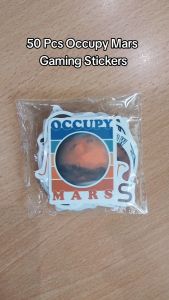 50pcs OCCUPY MARS GAMING Vinyl Decal graffiti STICKERS bomb for laptop fridge luggage & etc