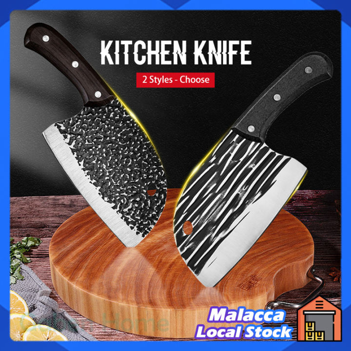 [MY Stock] Professional Knife Meat Cleaver Chef Knife Special Hand Forged Sharp Boning Knives ...