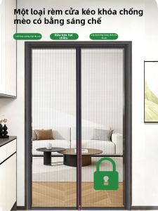 YIMING | Rèm Cửa Chống Muỗi Cho Thú Cưng Chống Gió Không Bị Mèo Hủy