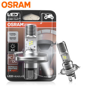 Osram | OSRAM Original Motorcycle HS1 LED Headlight Bulb DC AC 12V Universal HS1 High/Low Car Lamps 1:1 PX43T 7285CW 6000K White 1 Pc