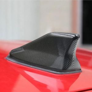 17cm Car Roof Shark Fin Antenna Cover Sticker Carbon Fiber Universal Auto Radio AM FM Antenna Signal Amplifier Car Accessories