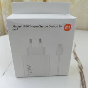 อะแดปเตอร์ชาร์จเร็ว Xiaomi 120W Hyperchager Turbo พร้อมสาย Type-C สำหรับ Mi 17 15 14T Ultra 15S 13 Pro Redmi K80 Ultra Note 15 Pro+