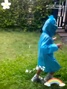 ถุกที่สุด!! เสื้อกันฝนเด็กลายการ์ตูนน่ารัก เนื้อผ้าหนา เสื้อกันฝน (เหมาะสำหรับ 90-130cm.) งานดีผ้าหนา ทารกชายและหญิงสามา