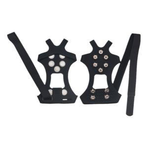 Tie-On Ice Climbing Grips Anti-Slip Shoe Covers for Adults And Children Mountain Climbing Snow Ice Grips Non-Slip Bottom 10 Teeth