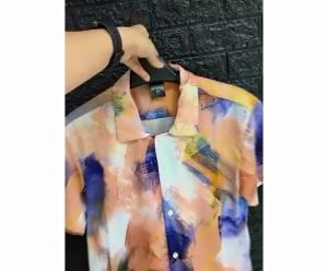 KEMEJA PRIA/WANITA/SPOON/BAHAN KATUN KAOS/MOTIF ABSTRAK WARNA