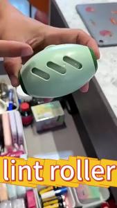 PHM ลูกกลิ้งเก็บฝุ่นเสื้อผ้า แบบใช้ซ้ำได้ เหนียวสุดๆ แบบพกพา ลูกกลิ้งซิลิโคนเหนียวพิเศษ Sticky Roller