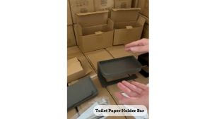 🇸🇬Toilet Paper Holder Bar Marble Tissue Roll Holder with Storage