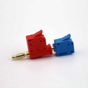 4 มม.สูง STACKABLE Banana Plug สายไฟหัวโคมไฟ Gold-Plated หรือชุบนิกเกิล Power เครื่องมือทดสอบปลั๊ก