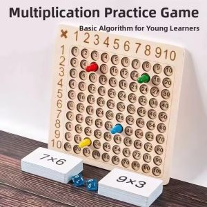 Second Grade Teaching Aids Multiplication Table Game Board Large Enlightenment Primary School Math Practice Memorization Tool