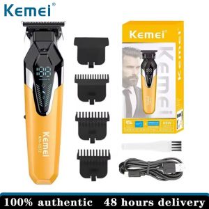 Có thể sạc lại hiệu Kemei Máy tông đơ điện chuyên nghiệp Tông Đơ Cắt Tóc Khắc Máy cắt tóc