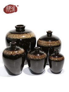 Hũ Rượu Gốm Sứ 10kg Hũ Đựng Rượu Rỗng Gốm Sứ Đen Dung Tích Lớn 10kg Hũ Đựng Rượu Gia Đình Hũ Rượu Có Nắp