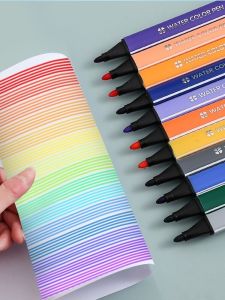 Watercolor Pens Single Color Single Stick Washable Black Red Blue Childrens Supplementary Coloring Pens Kindergarten Supplies