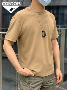 Condor Quick Dry Tactical T-Shirt Antibacterial Odor Control round Neck Training Shirt Outdoor Camping Sports Short Sleeve
