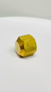 หมวกอุดแฟลร์ทองเหลือง (เกลียว UNF) ข้อต่อ ข้อต่อทองเหลือง ต่อตรง ข้อต่อแอร์ 56