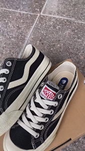 SEPATU PRIA TERLARIS VENTELA PUBLIC LOW BLACK NATURAL /SNEAKERS PRIA WANITA