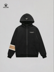 Kelme | Hooded Warm Winter New Color Block Fleece Lined Jacket