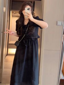 plus Size Womens Fairy Skirt Set High Waist Draping Mini Skirt Slimming Meat Covering Two-Piece Fashion Sensation French Style