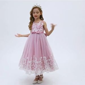 Long Dress Pesta Anak Perempuan Import / Wedding Pesta Gaun Anak Perempuan Mewah Import
