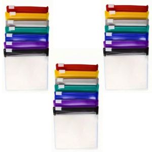 35Pcs Multi-Color Zipper Self Sealing EVA Pill Organizer Bags - Translucent Portable Medicine Storage Eco-Friendly Travel Jewelry Earrings Rings Case Pouch