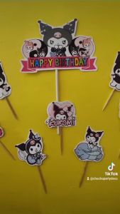 Topper KUROMI / Topper Kue Sanrio Kuromi