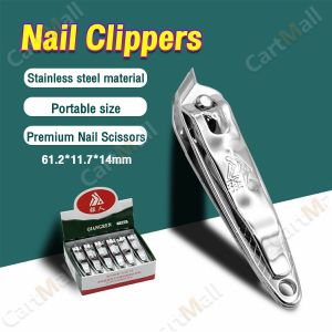 Silver Slant Edge Finger Nail Clippers Pedicure Manicure Trimmer Cutter Tool