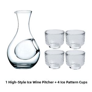 Crystal Glass Wine Decanter Home Use Liquor Bottle Japanese Cuisine Pot Hamster Ice House Pure Color Handmade Wine Pourer